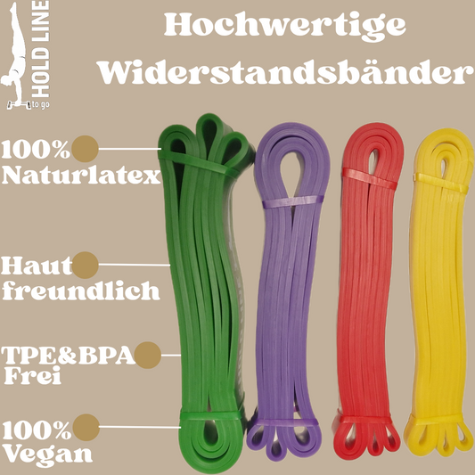 Resistance Bands Bundle (4er Set + Chalk powder