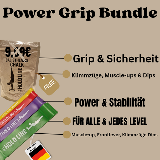 Resistance Bands Bundle (4er Set + Chalk powder